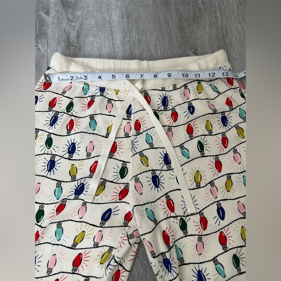 Hanna Andersson Christmas Lights Pajama Pants Size Medium Cozy Holidays - Picture 6 of 9